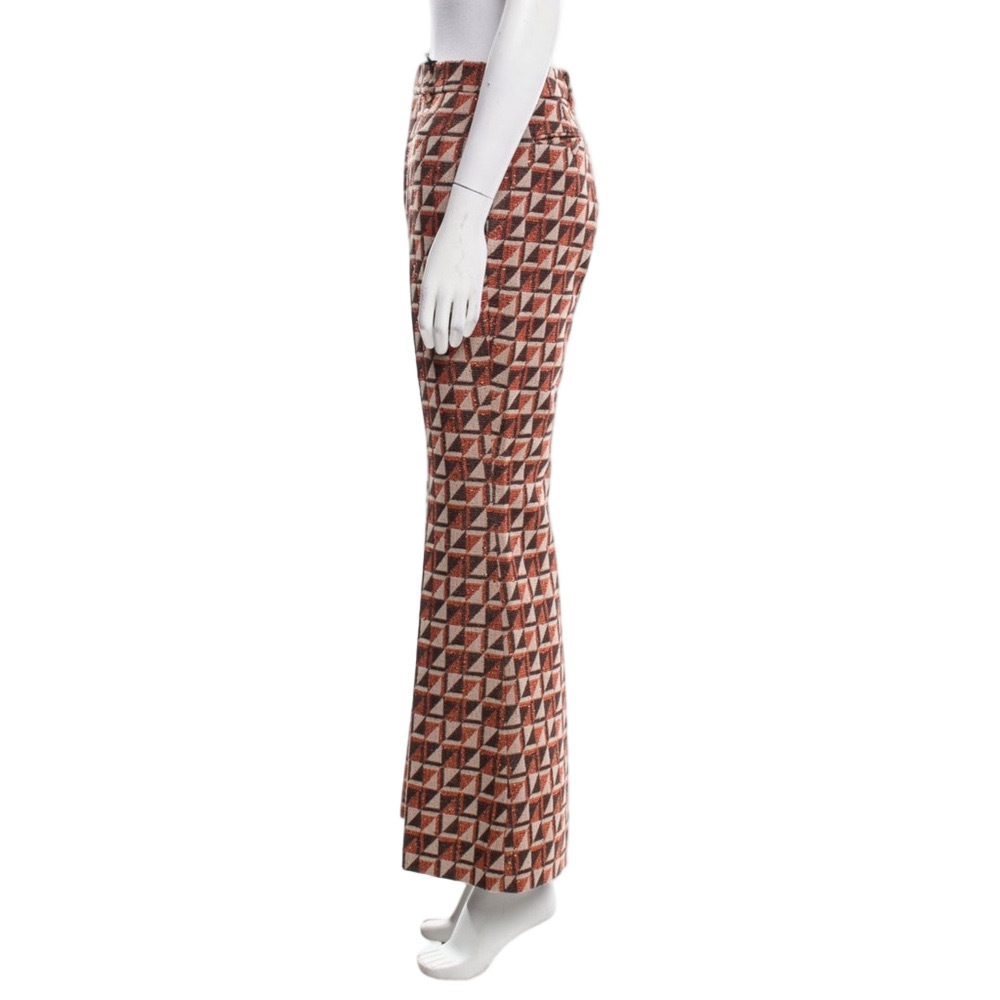 Gucci Wide Leg Pants By Alessandro Michele
 Wide-Leg Geometric Pants - IT40 = S - Picture 2 of 3